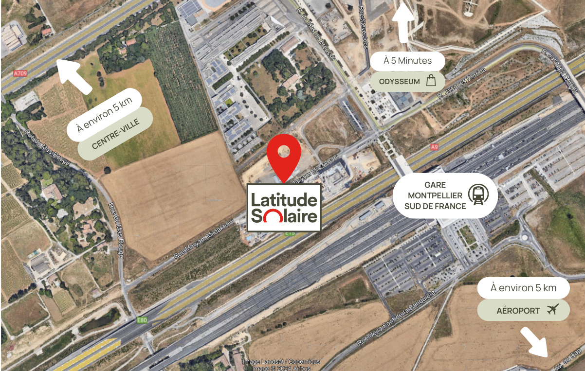 Carte locaux Latitude Solaire